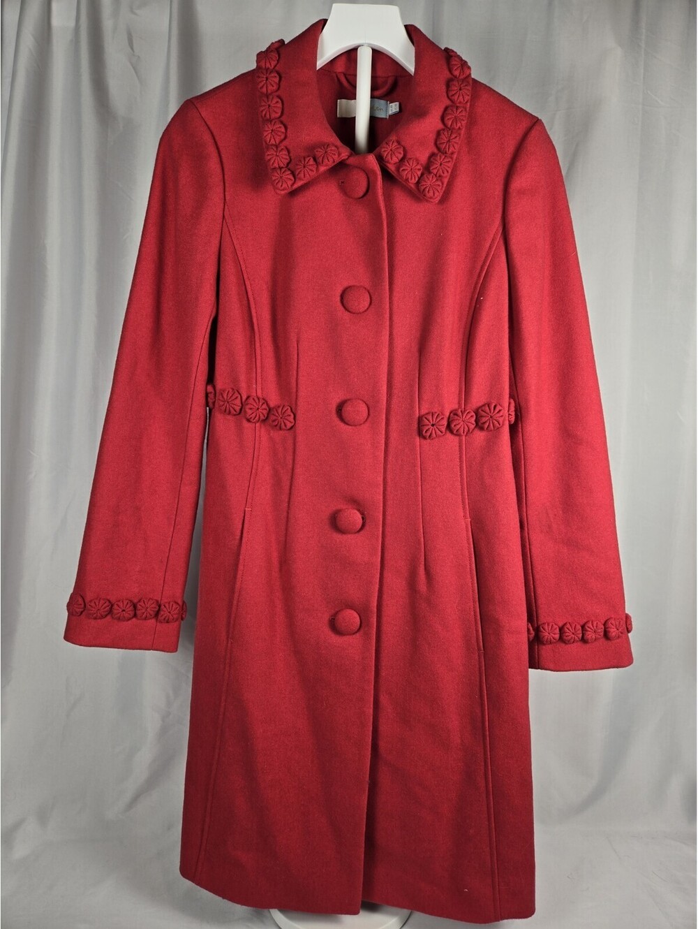 Boden Red Wool Coat US 4R